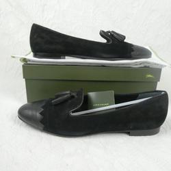 Mocassins Longchamp noirs en daim dans leur boîte - Pointure 41 - Photo 0