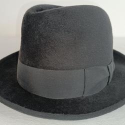 Chapeau "Mossant" noir haute qualité - Fabrication Française  - Photo 0