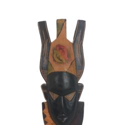 Masque Africaine Décore En Bois Vintage - Photo 1