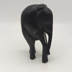 statuette éléphant en ébène  - Photo 0