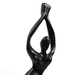 Sculpture en silhouette de femme en bois  - Photo 0