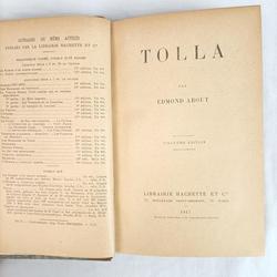 Livre ancien "Tolla", Edmond About - 20ème édition, Hachette et Cie, 1917 - Photo 1