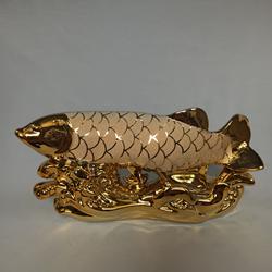 Sculpture poisson doré - Photo 0