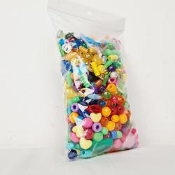 Sachet mélange de perles plastique couleur. - Photo 0