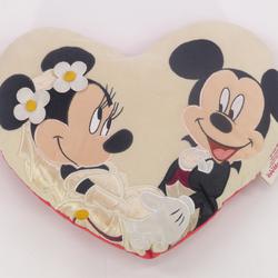 Coussin Coeur Mikey & Minnie - Disney comme neuf - Photo 0
