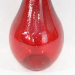 Vase en verre d’art artisanal - Rouge  - Photo 1
