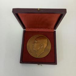 Médaille Paul Faber allégorie aciéries de champagnol 1916-1966 Turin  - Photo 1