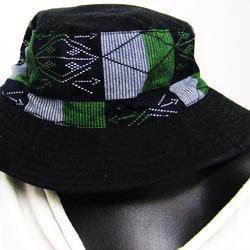 Chapeau Bob noir ethenique- Taille S - Photo 0
