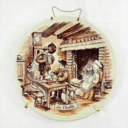 Assiette décorative murale porcelaine de Castelroux Collection vintage  - Photo 0