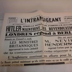 journal l'intransigeant 1939 - Photo 1