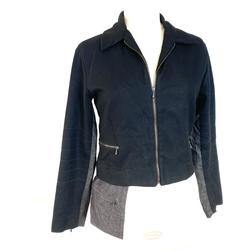 Veste originale noir et grise - One Step - Taille 38 - 66 % laine vierge - Photo 0