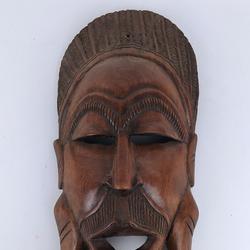 Grand masque Masque ethnique africain en bois  - Photo zoomée