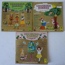 Lot de 3 45T "Chansons dorées de notre enfance" - Volumes 5, 8 et 16 - Le petit ménestrel  - Photo 0