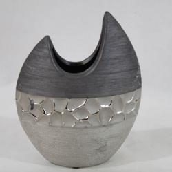 Vase formano argenté/gris plat  - Photo 0