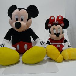 Lot de deux peluches "Mickey et Minnie"  - Photo 0