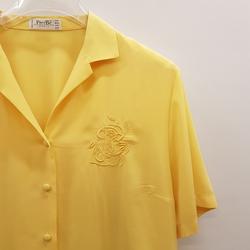Chemisier jaune vintage - Pierbé - Taille 50 - Photo 1