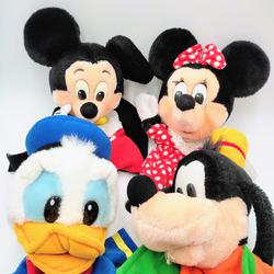 4 Marionnettes Disney, Mickey, Minnie, Donald & Pluto - Photo 0