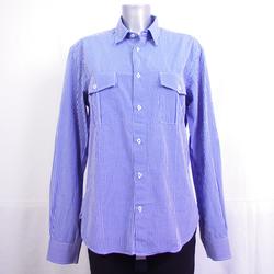 Chemise bleue à petits carreaux - Zara Man - 50 - Photo 0