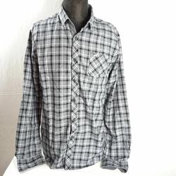 Chemise homme à motif carreaux gris - Ollygan - T4 - Photo 0