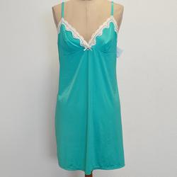 Nuisette vert d'eau à dentelle "Charlott'lingerie" - 42/44 - Femme  - Photo 0