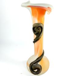 Vase en pâte de verre et bronze - Photo 0