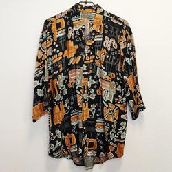 Chemise vintage à motif - L - Homme - Photo zoomée