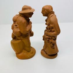 Lot de deux statuette en terre cuite de Provence  - Photo 1