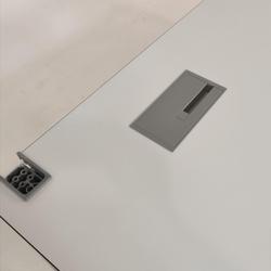 Bureau blanc Steelcase L160 (sans goulotte) - Photo 1