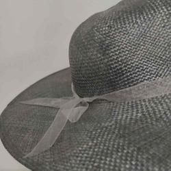 Chapeau panama gris argenté - Photo 1