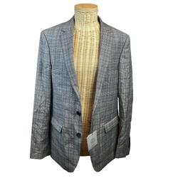 Veste blazer grise à carreaux - Brummell (printemps) - 52 - Photo 1