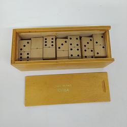Jouet boîte de 28 dominos en bois - Photo 0