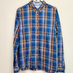 Chemise bleue à carreaux "Pier One" - XXL - Homme - Photo 0