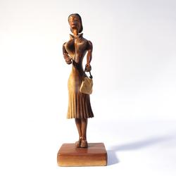 Statuette de femme africaine - Photo 0