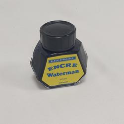 Encre - waterman - bleu - effaçable- jaune- vintage - Photo 0