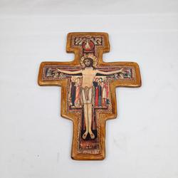 Crucifix "St Damien qui parle à St François" - Photo 0