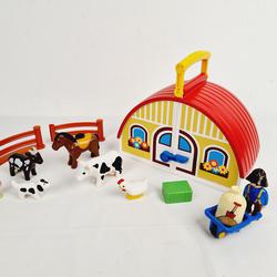 Playmobil 123- Mini ferme transportable avec accessoires  - Photo 1