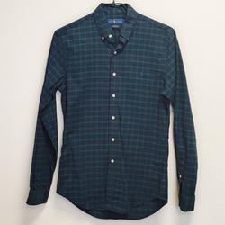 Chemise à carreaux bleue et verte "Ralph Lauren" - S - Homme - Photo 0