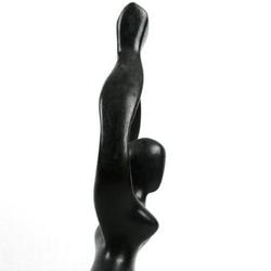 Sculpture en silhouette de femme en bois  - Photo 1