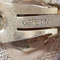 Boucles d'oreille Orena Clips Bijou vintage bleu/vert sur métal doré  - Photo 1