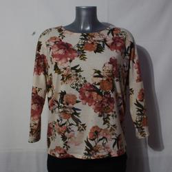 T-Shirt écru à motifs floral - Pimkie - 42 - Photo 0