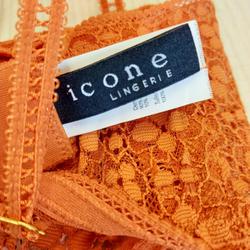Soutien Gorge orange à armature - Icone - Taille S  - Photo 1