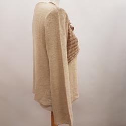Pull tricot beige manches longues - ARMAND THIERY - taille 4 - Photo 1