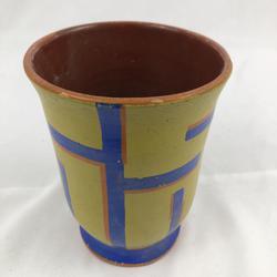 Vase en céramique peint - Photo zoomée