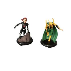 Lot de 2 figurines "Veuve noire et Loki" - Marvel  - Photo 0