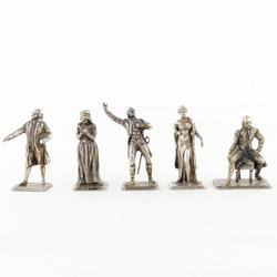 Cinq figurines de plomb à l'ancienne La Révolution Française - Photo 0