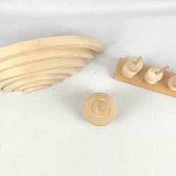 3 éléments décoration de table en bois  - Photo 1