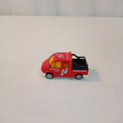 Camion rouge emergency 24 Ford transit Majorette - Photo 0
