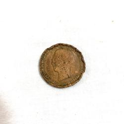 Ancienne pièce de monnaie 10 Aerta 1869 - Photo 1