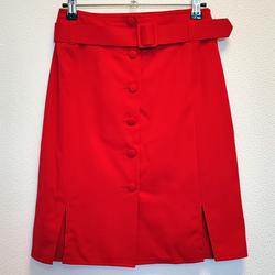 Jupe rouge vintage "Pimkie" - 34 - Femme - Photo zoomée