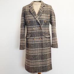 Manteau à carreaux en laine "Karl Marc John" - 34 - Femme - Photo zoomée